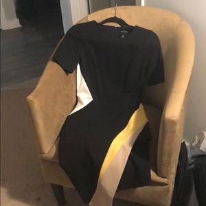 White House black market color block dress